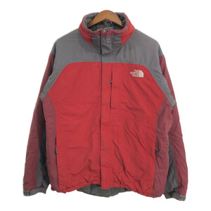 THE NORTH FACE ノースフェイス HYVENT 中綿 ナイロン ジャケット アウトドア レッド (メンズ L) 中古 古着 Q9906