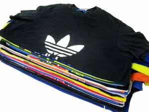 アメリカ輸入★adidas/アディダス Tシャツ 大量 25枚セット★古着卸 XL/2XL 半袖 プリント スポーツ USA オススメ まとめ売り No.OP-3