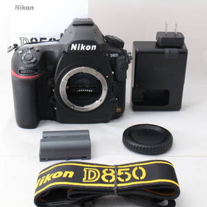 ★極上品★ ショット数10,245回！Nikon ニコン デジタル一眼レフカメラ D850 ブラック #6853