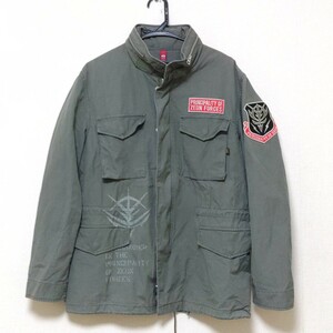 STRICT-G×ALPHA INDUSTRIES M-65 限定 コラボ M-65『ジオン軍ランバ・ラル隊』モデル フィールドジャケット【2020SS★オリーブ★Lsize】