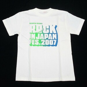 [cc]/ 未使用品 Tシャツ /『ROCK IN JAPAN FES. 2007 / Sサイズ / 白』/ ロック・イン・ジャパン・フェスティバル