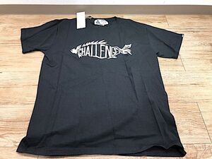 12/226【新品未使用】 タグ付 CHALLENGER Tシャツ フィッシュ Tシャツ サイズＬ ブラック ロゴＴ CLG-TS 010-022 チャレンジャー