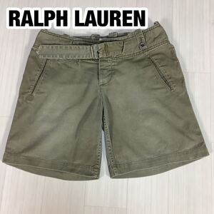 RALPH LAUREN ラルフローレン デニムパンツ ショート丈 カーキ 9