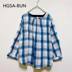 HGSA-BUN チュニック シャツ 七分袖 綿100% レディース カジュアル