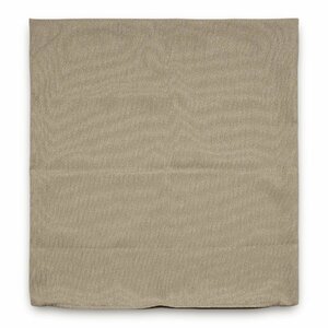 座布団カバー 約63×68cm 緞子判 エステルキャンバス ベージュ 日本製 無地 シンプル 素縫い 両面共生地 ファスナー ざぶとん 座ぶとん