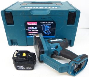 ☆makita マキタ 14.4/18V 充電式全ネジカッタ【SC102D】バッテリー1個付 USED品☆