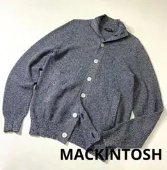 美品　MACKINTOSH WA.CLOTH 鹿の子スタンドカラーニットブルゾン