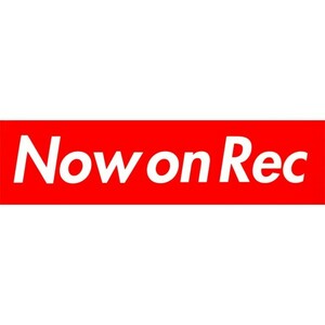 カーマグネット Now on Rec 箱枠　(ドラレコ ドライブレコーダー 録画中 車載カメラ)