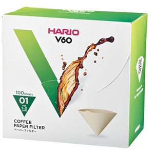 【5セット】 HARIO V60用ペーパーフィルターM 1～2杯用 100枚入 VCF-01-100MKX5 /l