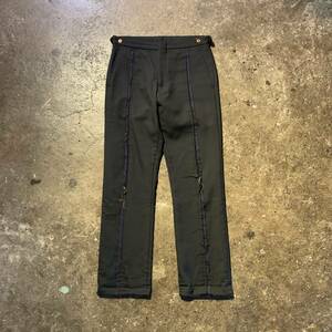 COMME des GARCONS HOMME PLUS 02AW カットオフデザイン ウールギャバパンツ PG-P057 AD2002 コムデギャルソンオムプリュス