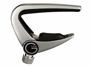 正規輸入品 G7TH NEWPORT CAPO 6弦フォーク用 SILVER(シルバー) カポタスト