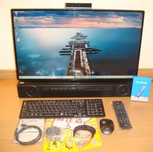 極上 秒速 27型ワイド ふくろま IRコマンダー ハイレゾ対応2.1ch Win11 FH90/E2 メモリ32GB i7-10750H SSD1B+HDD8TB Office2021Pro W録画TV