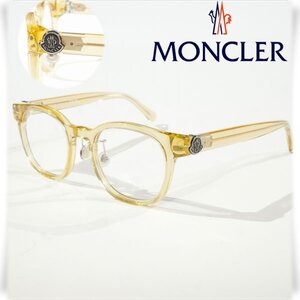 新品1円～★MONCLER モンクレール ブランド袋付 イタリア製 メガネ めがね 眼鏡 アイウェア フルリム ウェリントン ユニセックス ◆S1144◆