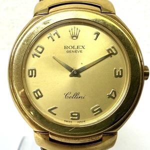 F882-W6-2047◎ ROLEX ロレックス Cellini チェリーニ ref.6623 18K 750 メンズ 腕時計 クォーツ 稼働