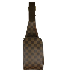 ルイ・ヴィトン LOUIS VUITTON ジェロニモス N51994 ブラウン/ゴールド金具 ダミエ ボディバッグ レディース 中古