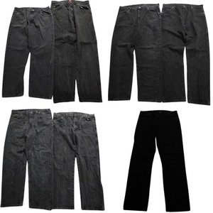 古着卸 まとめ売り Wrangler ラングラー デニム パンツ 7枚セット (メンズ 40 ) カジュアル系 ワーク MT7541 1円スタート