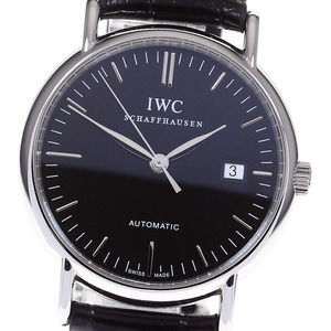 IWC IWC SCHAFFHAUSEN IW356308 ポートフィノ デイト 自動巻き メンズ 良品 _816546