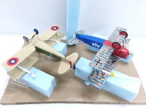 ドラゴン ? 1/48 フォッカー DVII + スパッド 13 プラモデル完成品 セット (4122-794)