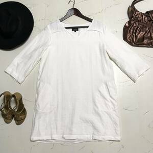 ★APC アーペーセー★ゆったりスリーブ コットン チュニック ワンピース★白 ホワイト★size M★　SSS