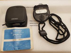 電池新品 SEIKO S321-4000 タイムキーパー ストップウォッチ