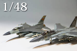 ■■F15&F16　リアルプラモデル 完成品 1/48　送料込み