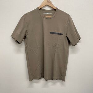 【Attachment】アタッチメント★半袖Tシャツ カットソー ファビオポンチ クルーネック ブラウン size1 12