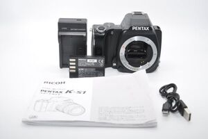 RICOH デジタル一眼レフ PENTAX K-S1 ボディ ブラック K-S1 BODY KIT BLACK 06415