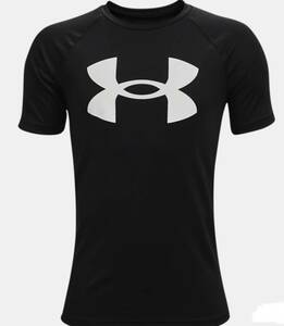 送料無料★即決★新品★アンダーアーマー★UNDER ARMOUR★キッズ・ボーイズ半袖Ｔシャツ★YXL160★ブラック