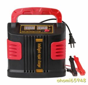 KJ012:350 ワット 14A 自動プラス調整液晶　バッテリー充電器 12 V-24 V 車ジャンプスターターポータブル