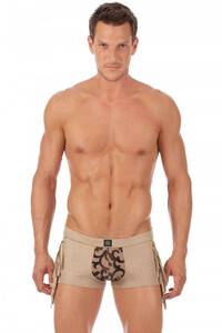 即決新品 グレッグ・オム Gregg Homme 112405 Cowboy Boxer-Briefs カーボーイボクサートランク 薄茶色 現品表記サイズ Ｌ