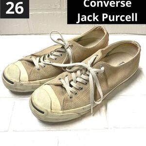 【26㎝】Converse Jack Purcell ベージュ スエード