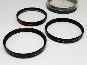 【送料無料】 凸レンズ クローズアップレンズ 3枚 FUJICA ELMO　55mm 58mm マクロレンズ フィルター 対物レンズ 望遠鏡 実験用