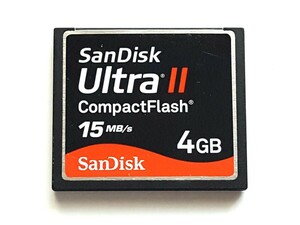 【1枚限り】☆美品☆ CFカード 4GB サンディスク ウルトラII SanDisk Ultra II コンパクトフラッシュ CompactFlash Card