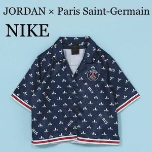 【Mサイズ】JORDAN × Paris Saint-Germain NIKE ナイキ ジョーダン パリ・サンジェルマン ショートスリーブ プリンテッド トップ シャツ