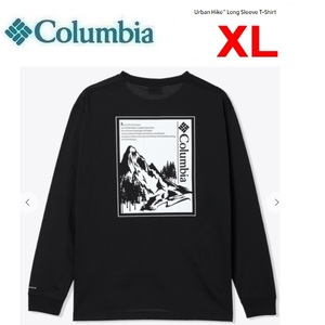 Columbia コロンビア アーバンハイクロングTシャツ ブラック XL　PM1561　メンズ　長袖　ロンＴ　バックプリント　アウトドア