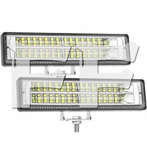 送料無料.. 6インチ 36W 作業灯 LED ワークライト ホワイト 2個 12V/24V 前照灯 投光器 オートバイ SUV 大型車 トラック ランクル 建設機械