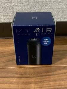 カルテック　KALTECH 携帯型 除菌脱臭機　首掛 花粉モデル MY AIR ブラック KL-P02-BK