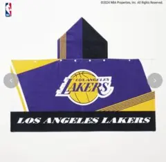 NBA LAKERS フード付き タオルロサンゼルス レイカーズ素材綿100％