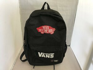 【VANS】バンズ　オフザウォール　リュックサック・デイパック　ブラック　ロゴ柄　ナイロン　SY02-FM8