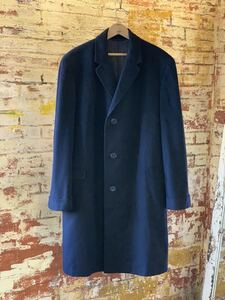 60s CASHMERE CHESTER COAT ヴィンテージ ビンテージ カシミア カシミヤ チェスターコート ウールコート ビッグサイズ XL 50s 送料無料