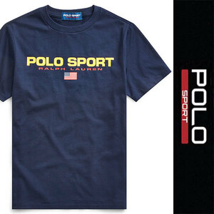 新品 POLO SPORT BOYS S/S T-SHIRT RALPH LAUREN ポロ スポーツ ボーイズ 半袖Ｔシャツ ネイビー ラルフローレン ポニー 星条旗 XL 正規品