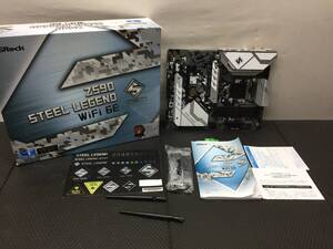 B 【PCパーツ/マザーボード】 Bios確認済み ASrock Z590 Steel Legend WiFi 6E Intel第10・11世代CPU(LGA2000)対応