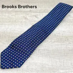 USA製 BROOKS BROTHERS MAKERS シルク100% ネイビー