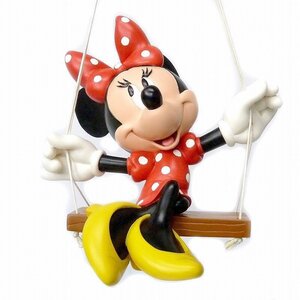 M04【レアコレクション！】【DISNEY】【絶版・入手困難・大型フィギュア】「ミニーマウス」　ブランコ　赤い水玉