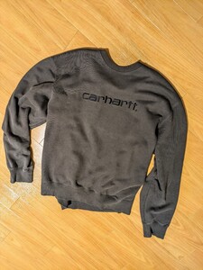 Carhartt 刺繍ロゴ スウェット チャコール XL