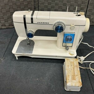 D936-O56-240 JANOME ジャノメ MODEL 804 ミシン 工業用 職業用 フットペダル付き 針動作手動確認OK ⑨