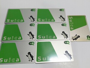 Suica スイカ 無記名 7枚セット 鉄道ICカード 交通系ICカード デポジット