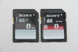 8GB SDHCカード　SONY ●2枚セット●