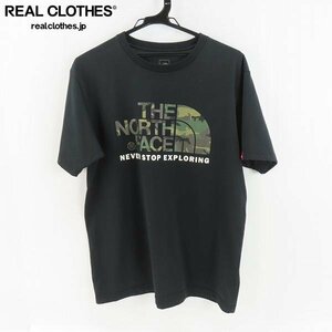 ☆【難有り】THE NORTH FACE/ザノースフェイス カモフラ ロゴ 半袖 Tシャツ NT31932/XL /LPL