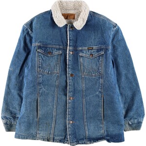 古着 ~90年代 ラングラー Wrangler WESTERN JACKET デニムボアジャケット メンズXXL相当 ヴィンテージ /eaa511930